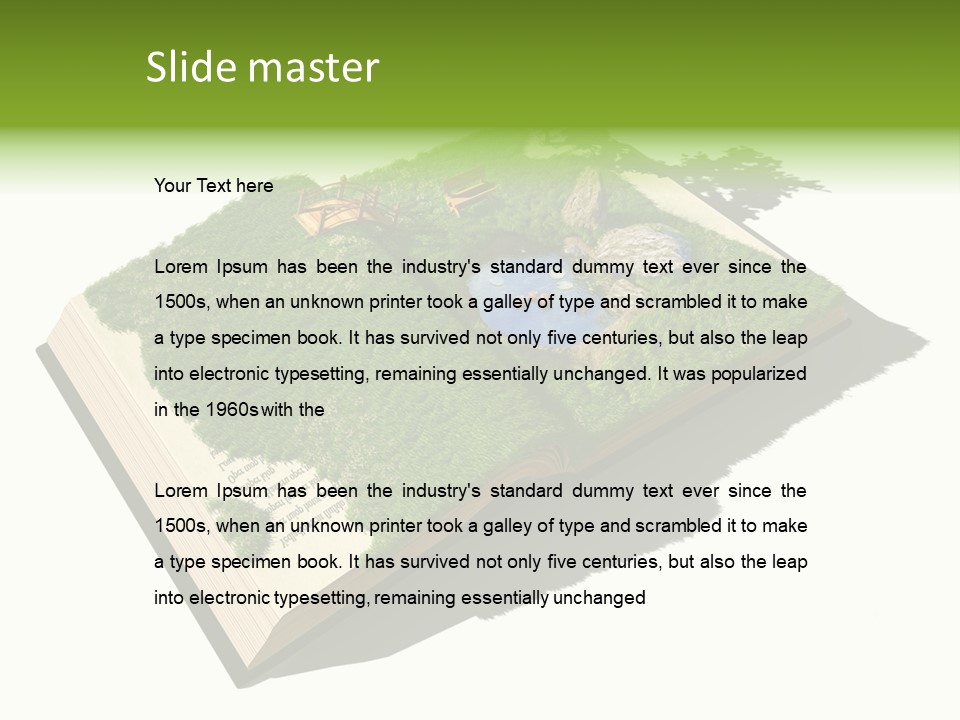 Literature Overgrown Nature PowerPoint Template