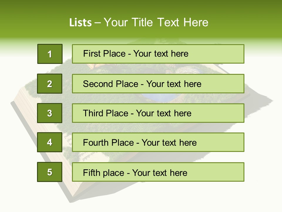 Literature Overgrown Nature PowerPoint Template