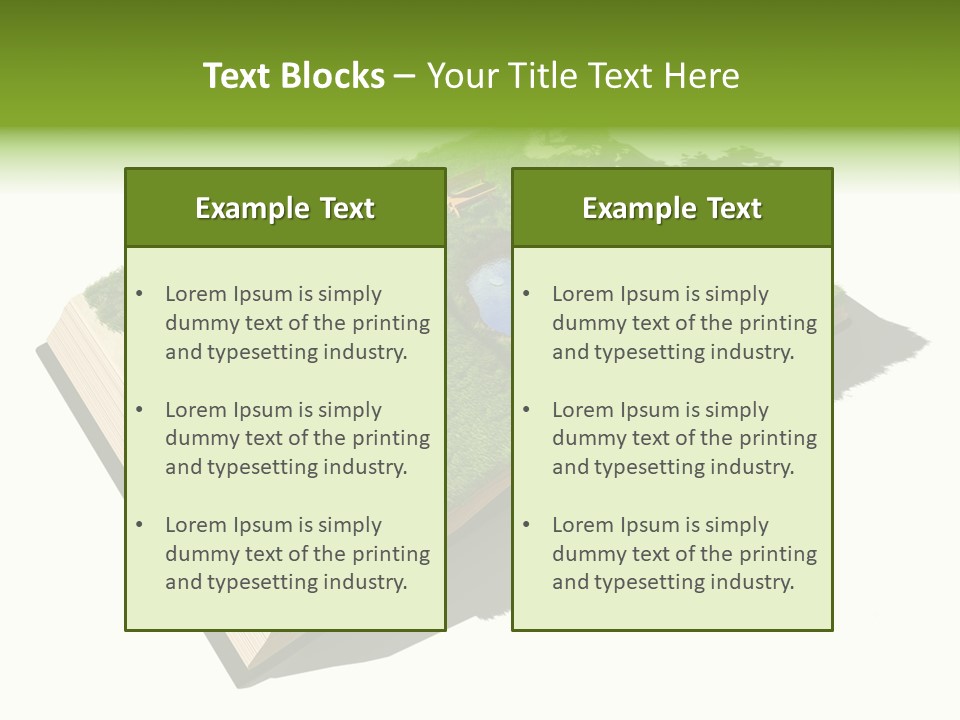 Literature Overgrown Nature PowerPoint Template