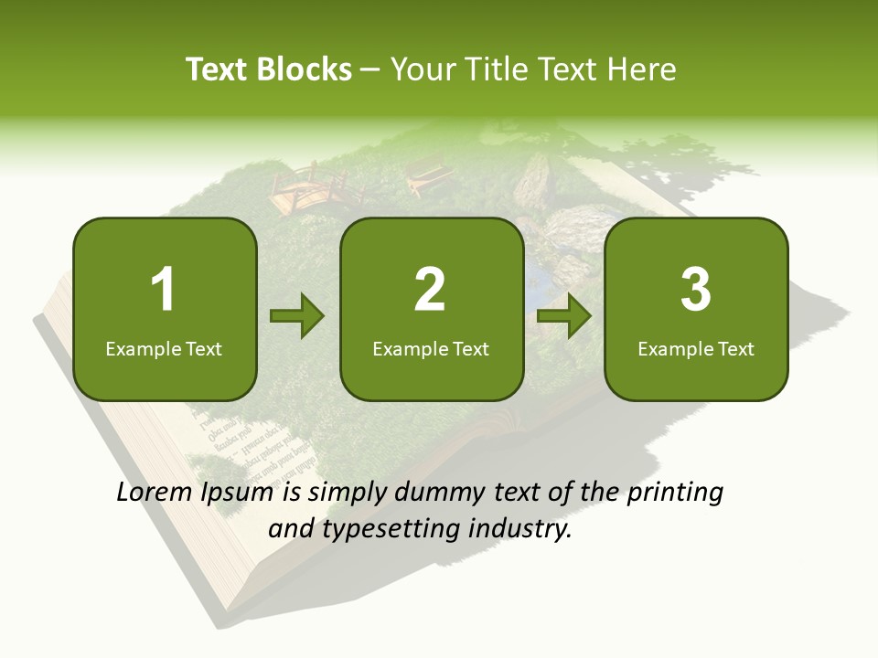 Literature Overgrown Nature PowerPoint Template