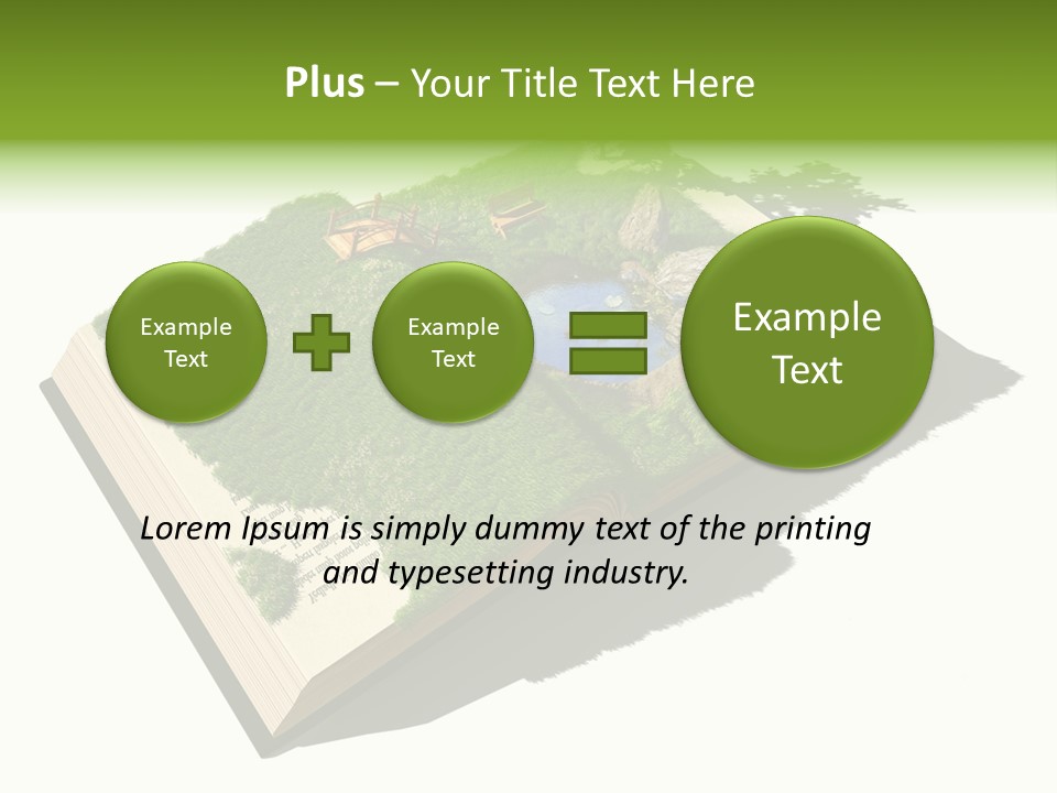 Literature Overgrown Nature PowerPoint Template
