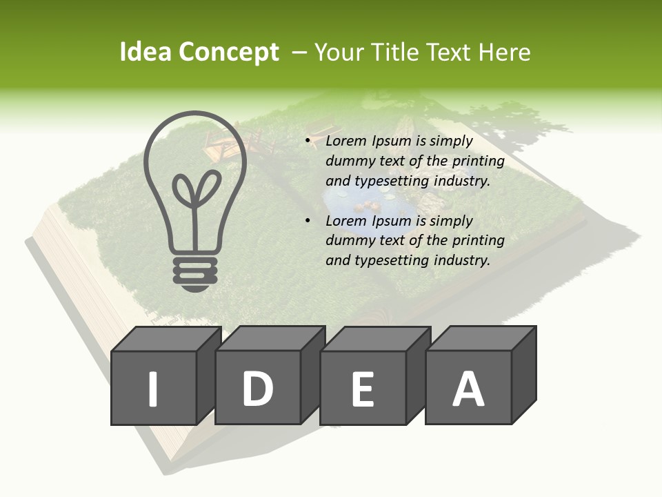 Literature Overgrown Nature PowerPoint Template