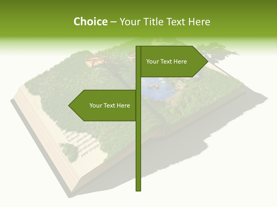 Literature Overgrown Nature PowerPoint Template