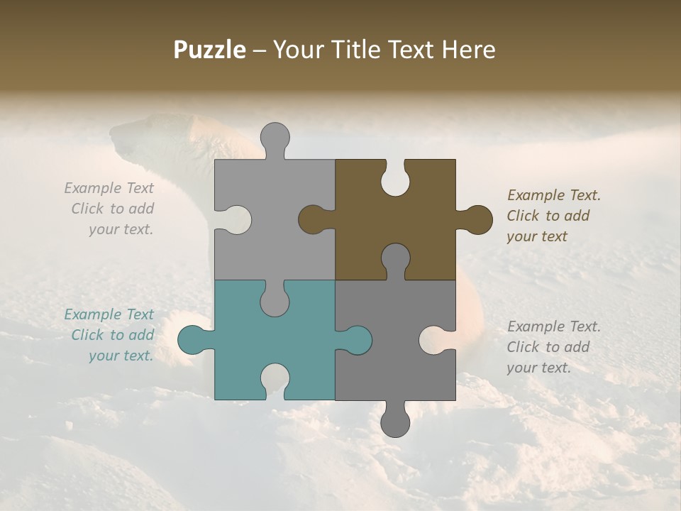 Cold Young Animal PowerPoint Template