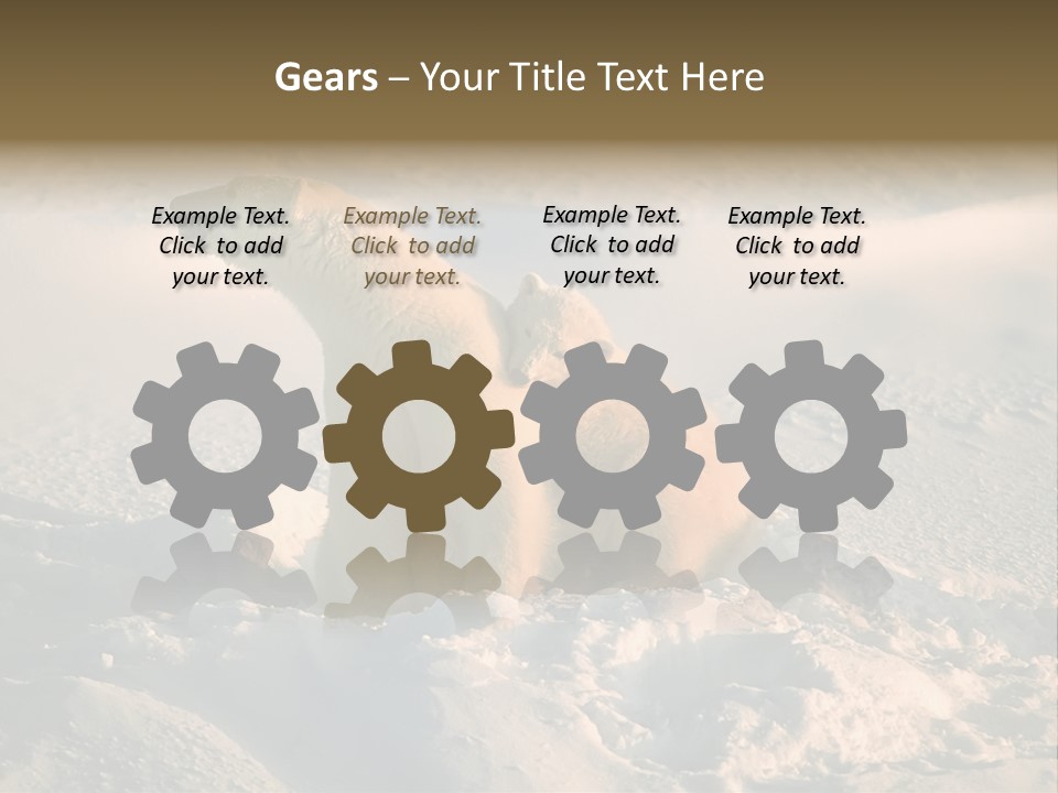 Cold Young Animal PowerPoint Template