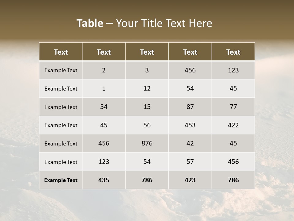 Cold Young Animal PowerPoint Template