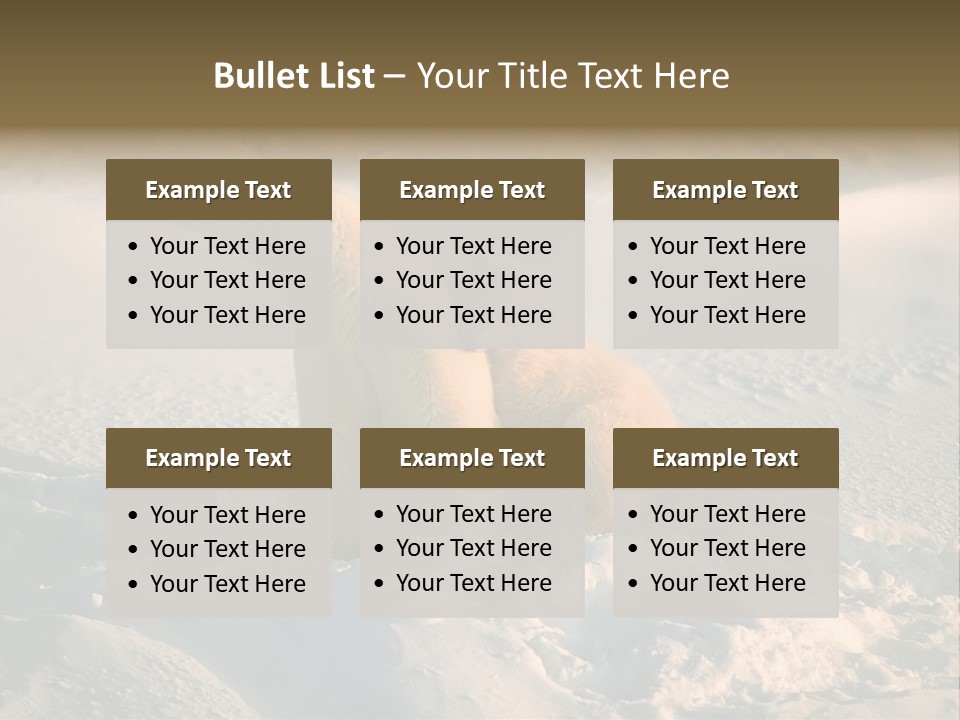 Cold Young Animal PowerPoint Template