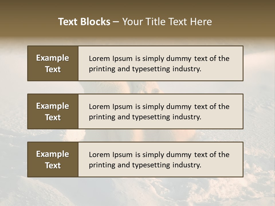 Cold Young Animal PowerPoint Template