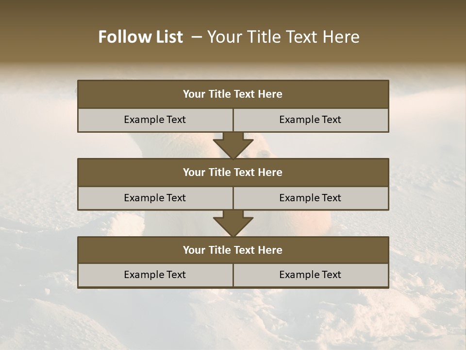 Cold Young Animal PowerPoint Template
