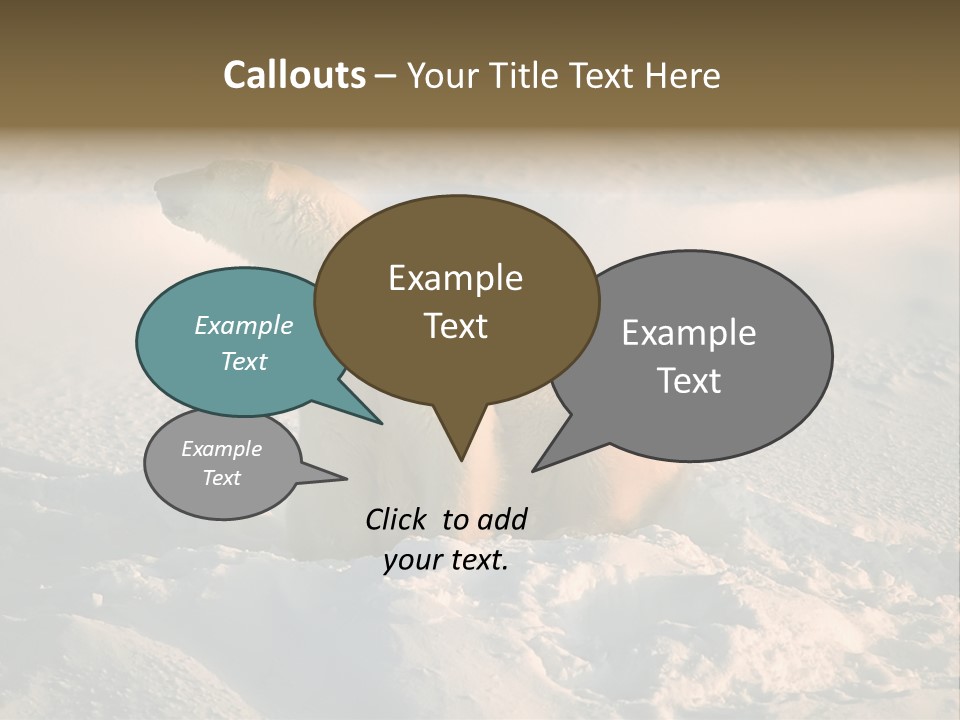 Cold Young Animal PowerPoint Template