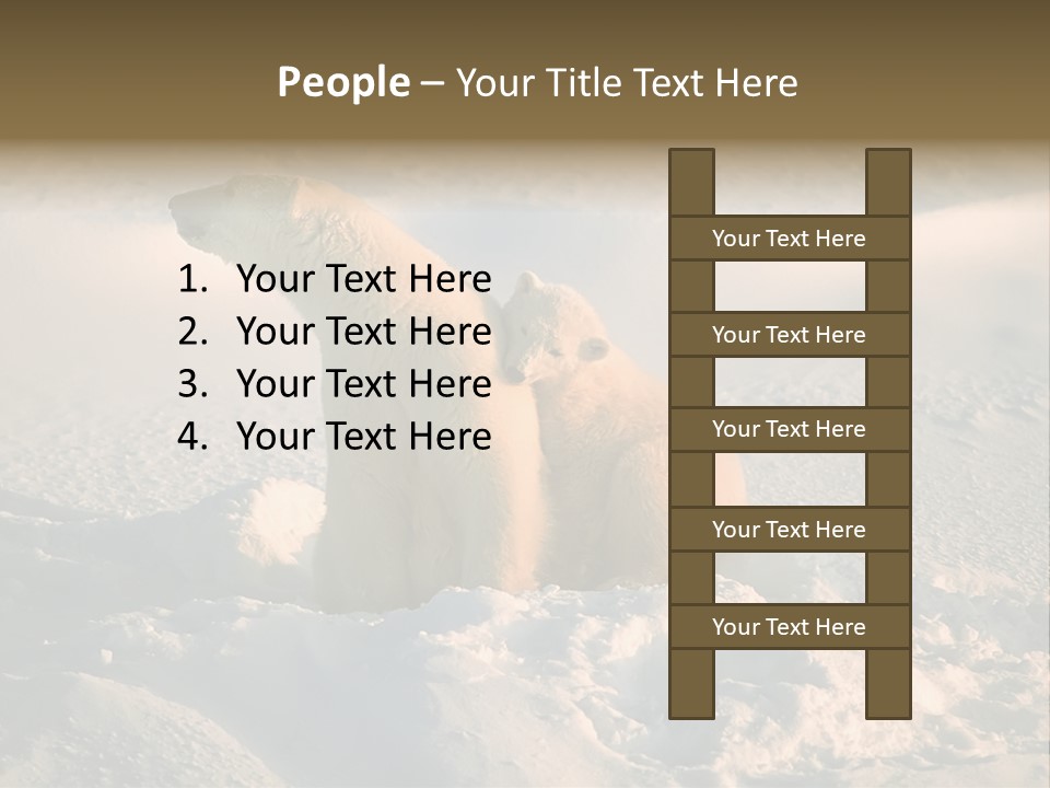 Cold Young Animal PowerPoint Template