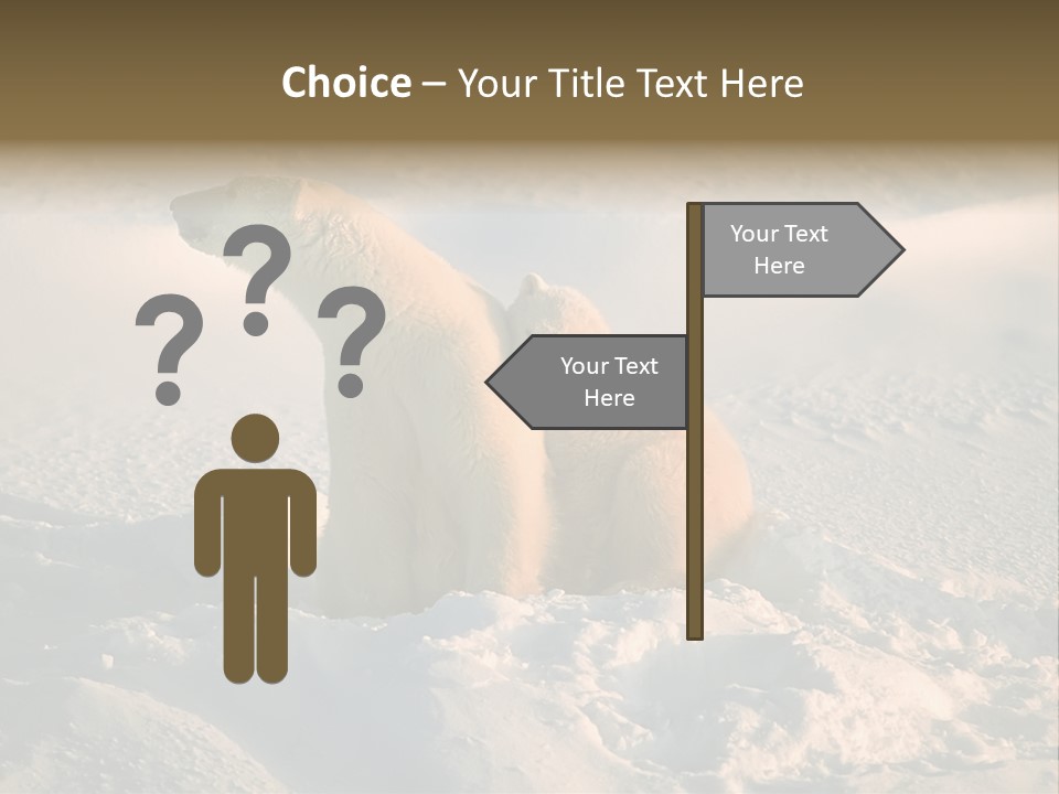 Cold Young Animal PowerPoint Template