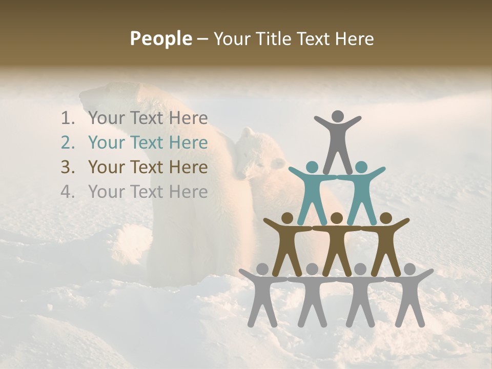 Cold Young Animal PowerPoint Template