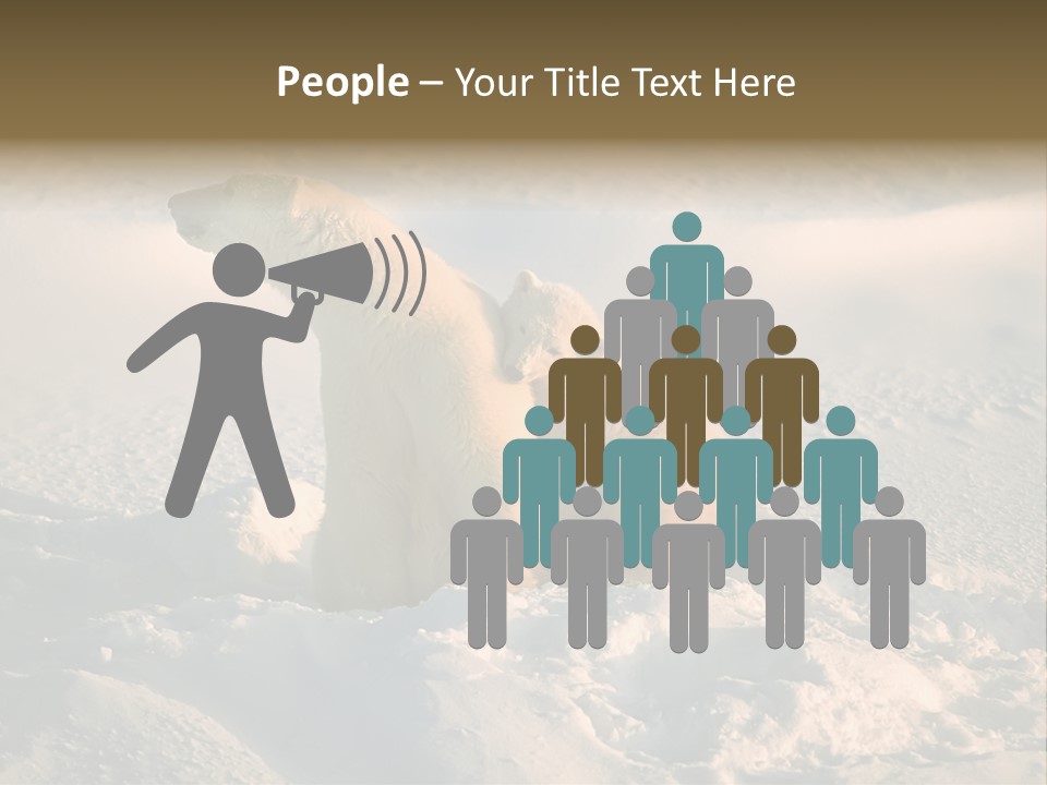 Cold Young Animal PowerPoint Template