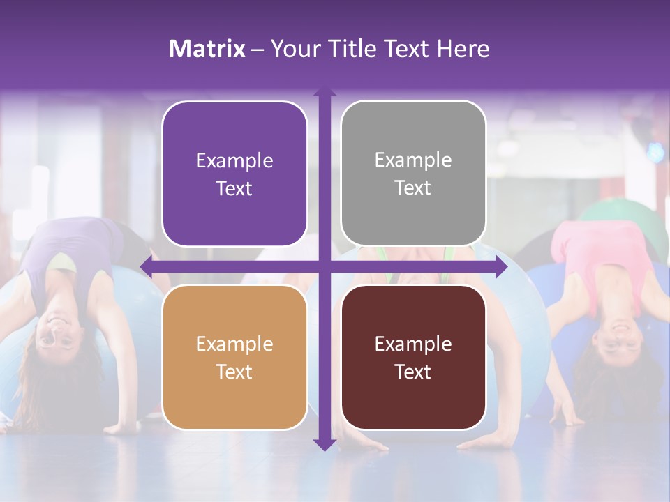 People Ball Sitting Ball PowerPoint Template