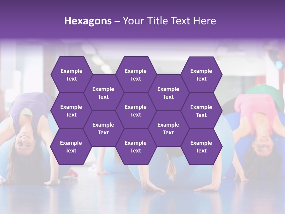 People Ball Sitting Ball PowerPoint Template