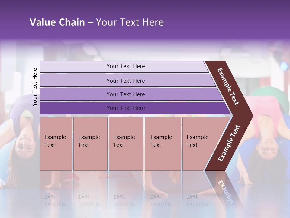 People Ball Sitting Ball PowerPoint Template