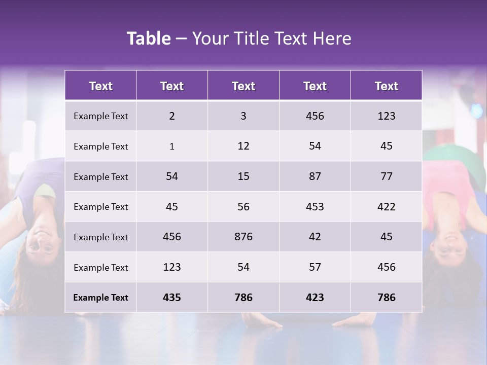 People Ball Sitting Ball PowerPoint Template