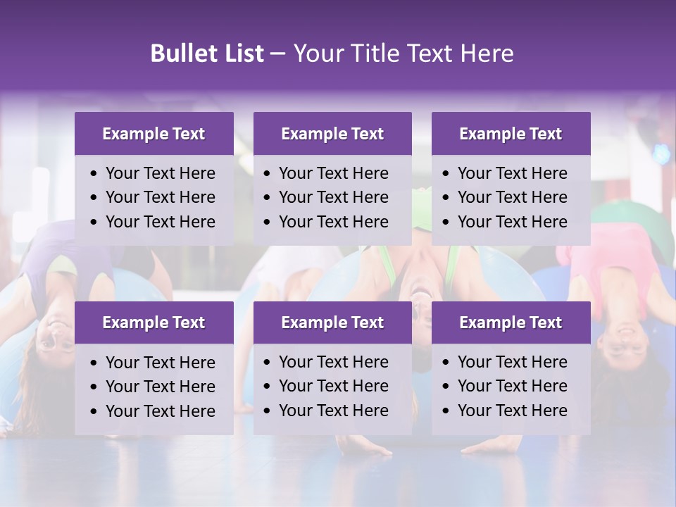 People Ball Sitting Ball PowerPoint Template