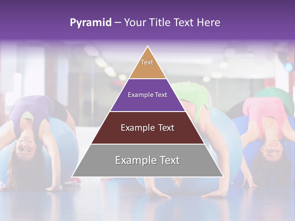 People Ball Sitting Ball PowerPoint Template