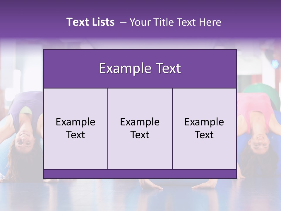 People Ball Sitting Ball PowerPoint Template