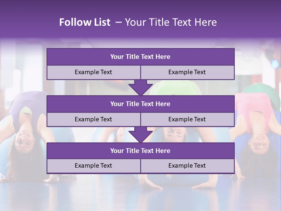 People Ball Sitting Ball PowerPoint Template