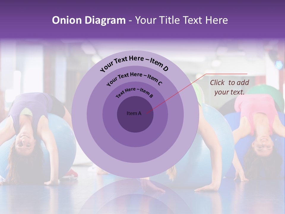 People Ball Sitting Ball PowerPoint Template