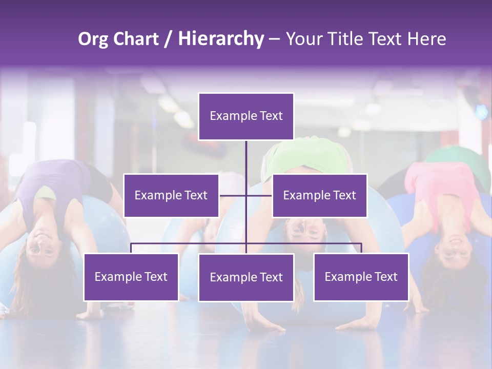 People Ball Sitting Ball PowerPoint Template