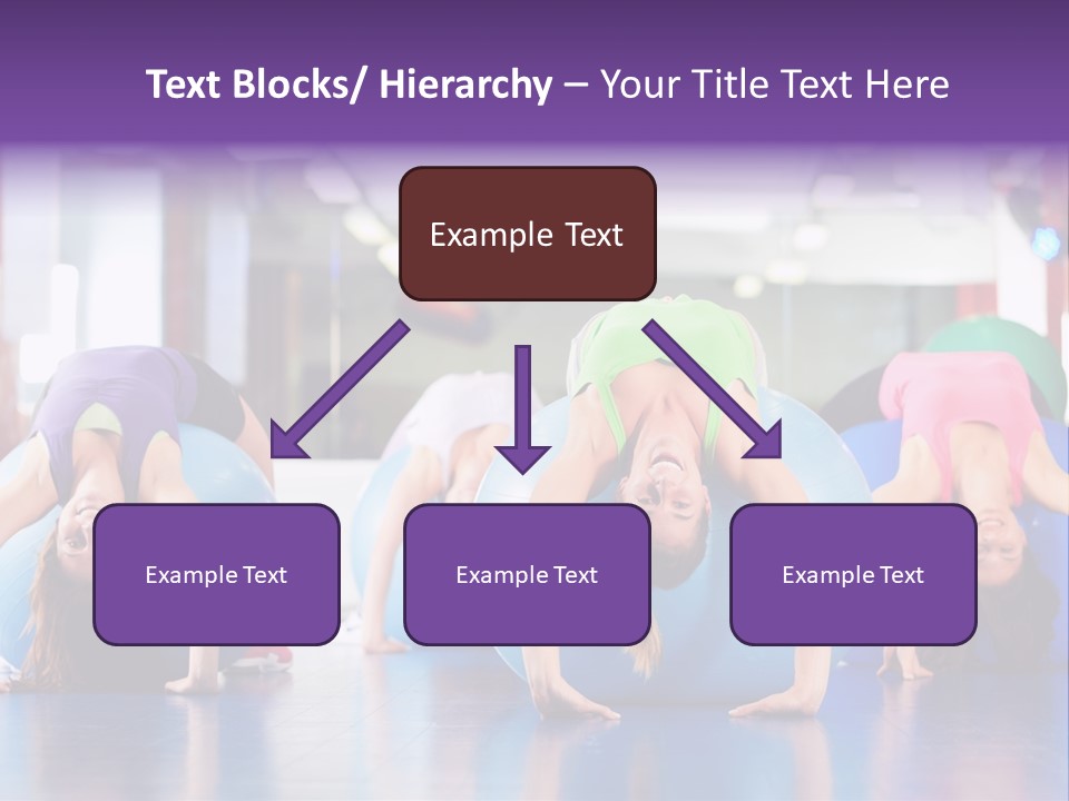 People Ball Sitting Ball PowerPoint Template