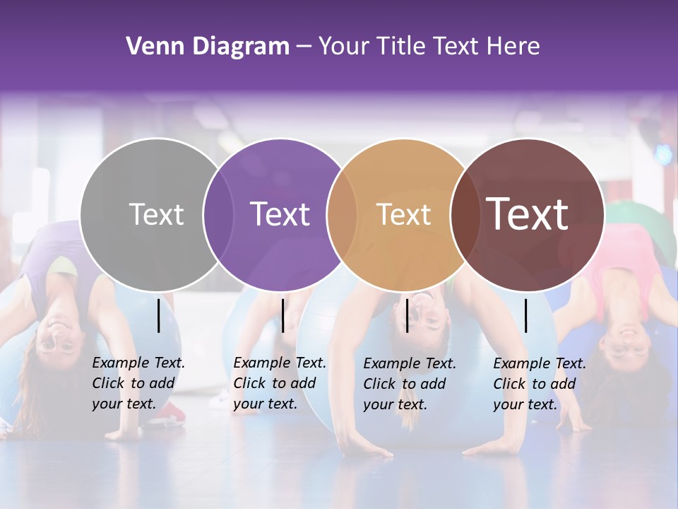 People Ball Sitting Ball PowerPoint Template