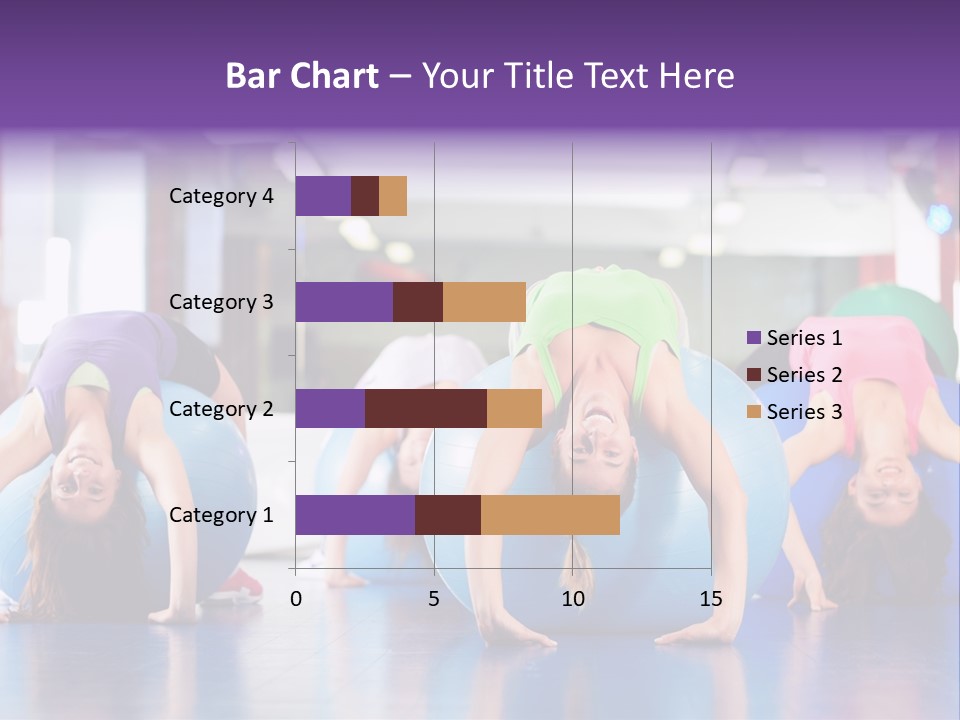 People Ball Sitting Ball PowerPoint Template