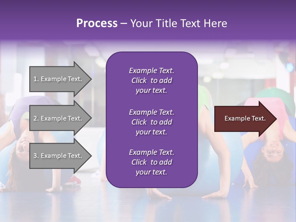 People Ball Sitting Ball PowerPoint Template