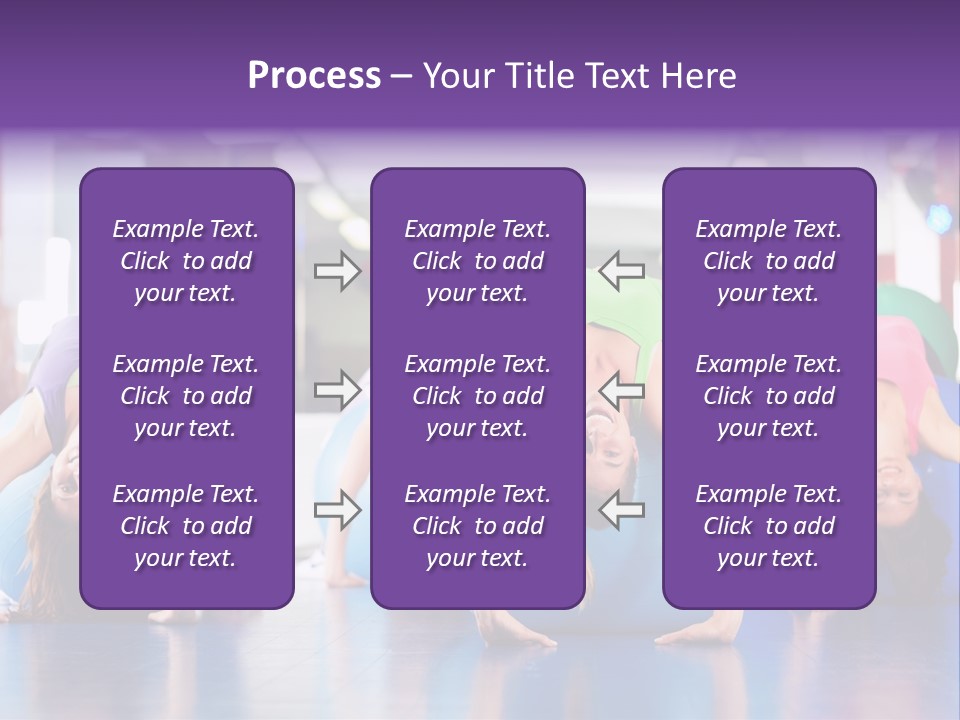 People Ball Sitting Ball PowerPoint Template