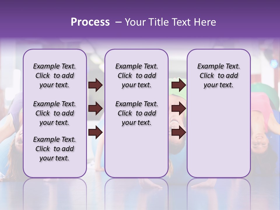 People Ball Sitting Ball PowerPoint Template
