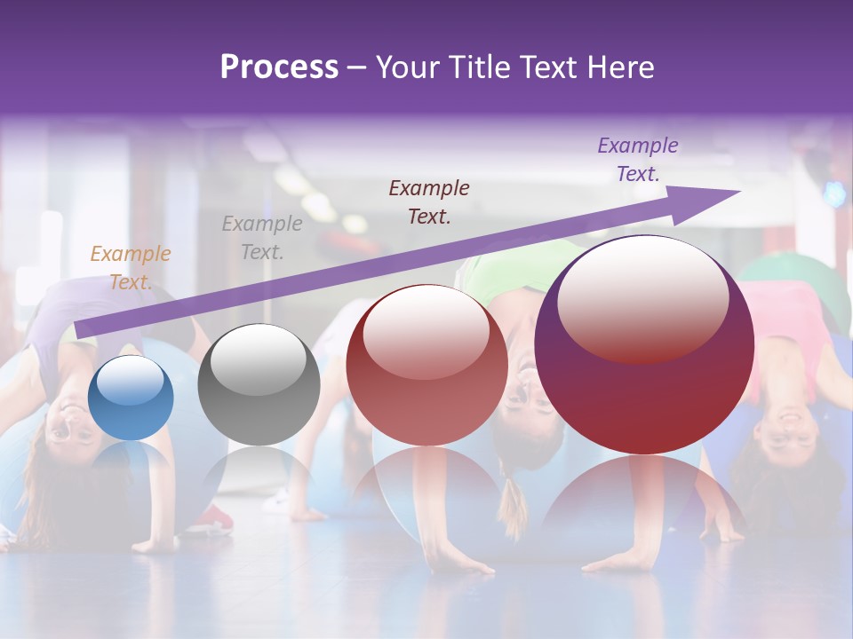 People Ball Sitting Ball PowerPoint Template