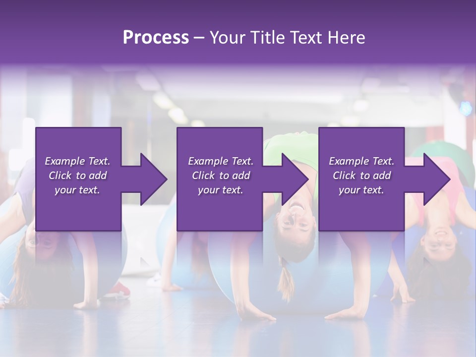 People Ball Sitting Ball PowerPoint Template