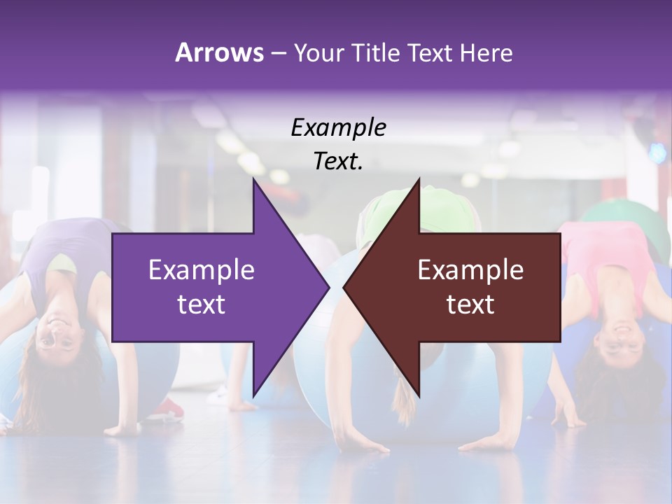 People Ball Sitting Ball PowerPoint Template