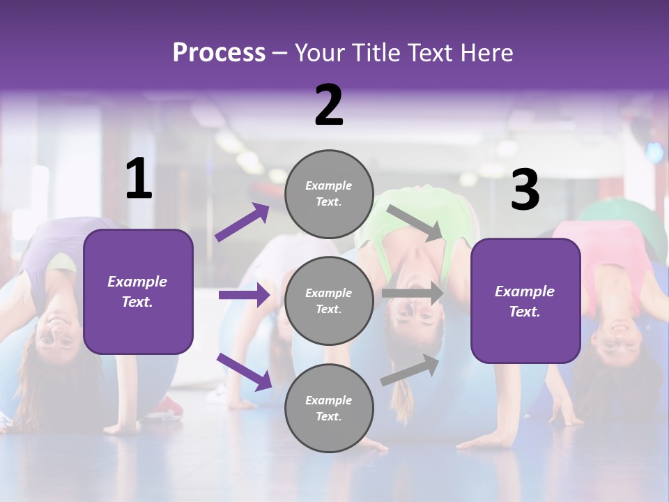 People Ball Sitting Ball PowerPoint Template