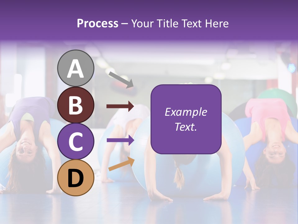 People Ball Sitting Ball PowerPoint Template