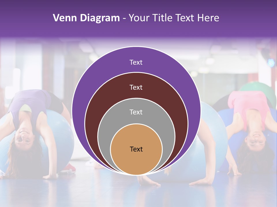 People Ball Sitting Ball PowerPoint Template