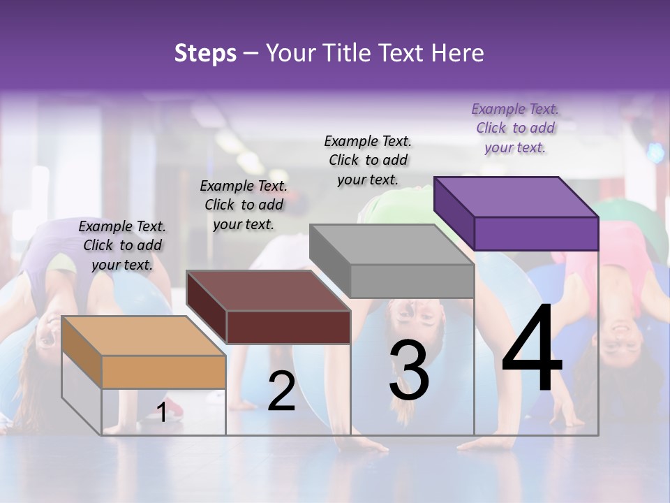 People Ball Sitting Ball PowerPoint Template