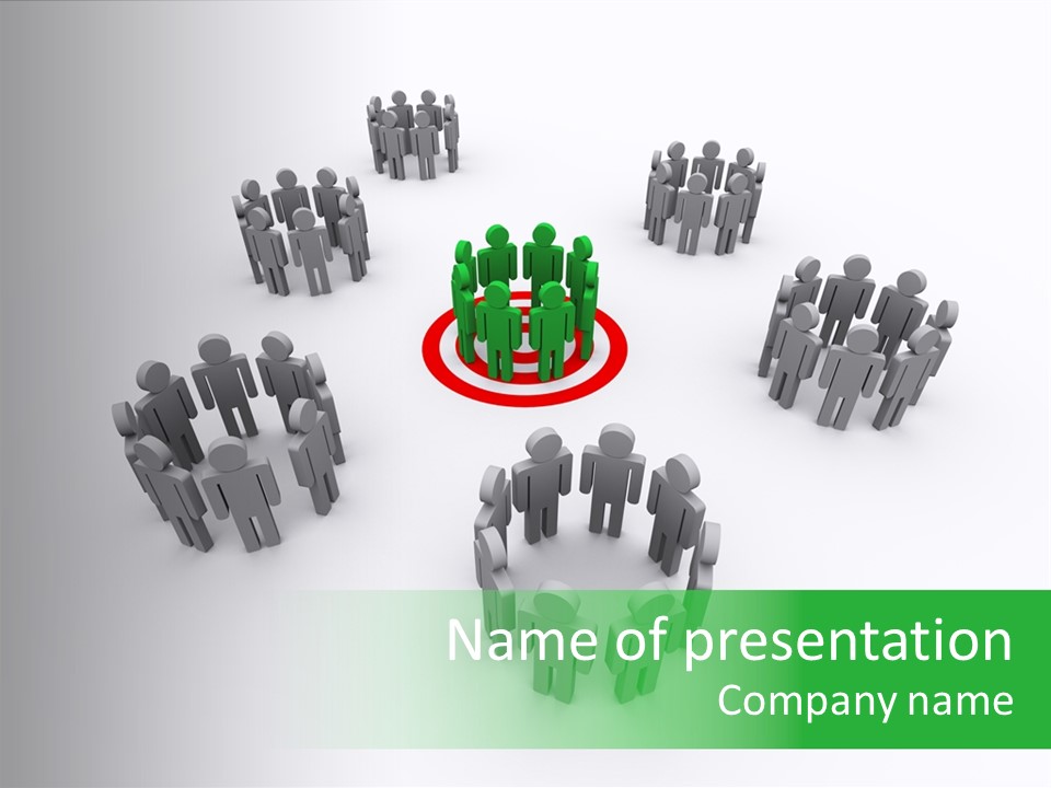 Person Goal Sign PowerPoint Template