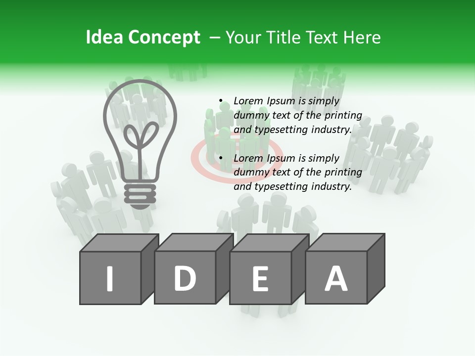 Person Goal Sign PowerPoint Template