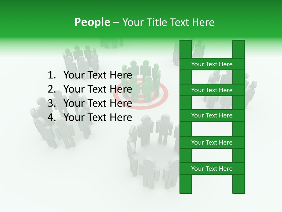 Person Goal Sign PowerPoint Template