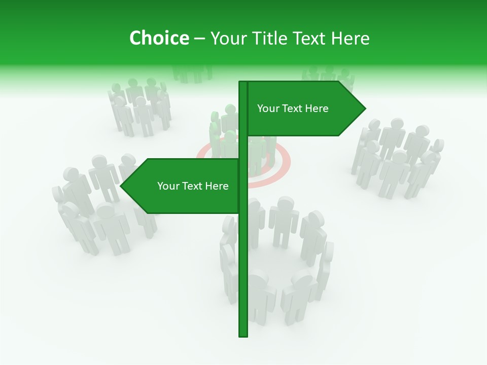 Person Goal Sign PowerPoint Template