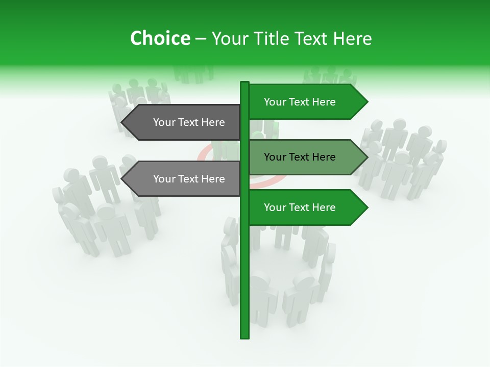 Person Goal Sign PowerPoint Template