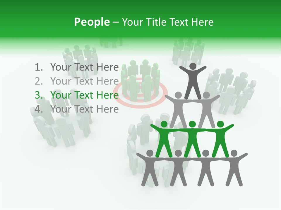 Person Goal Sign PowerPoint Template