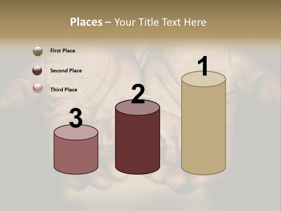 Human Mercy Finger PowerPoint Template