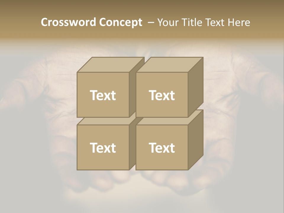Human Mercy Finger PowerPoint Template