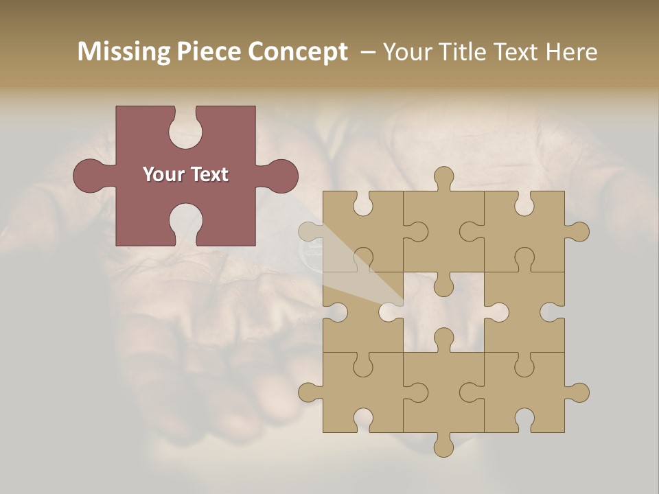 Human Mercy Finger PowerPoint Template